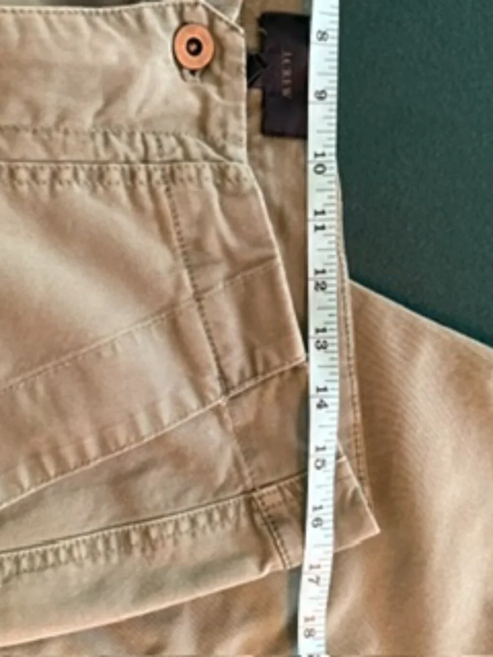 J. Crew Army Green Cropped Utility Pants - 10